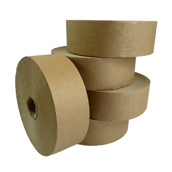 12 x Rolls of Plain Gummed Paper Water Activated Tape 48mm x 200M